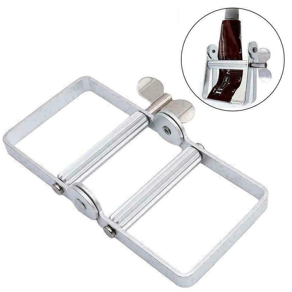 Toothpaste Squeezer Tool Dispenser Metal Paint Tube Roller Tool V8E3 Hand U4R3