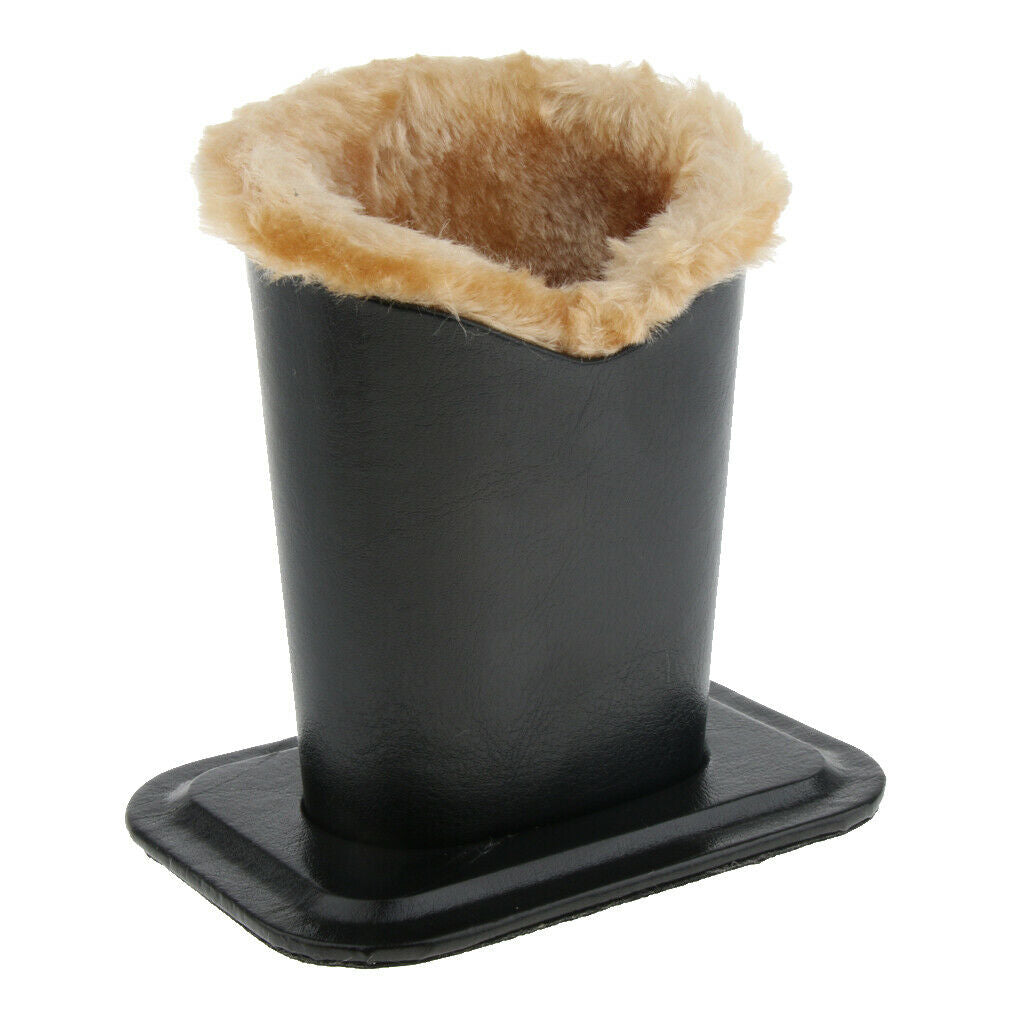 Upright PULeather Anti Scratch Plush Lined Eyeglass Holder Stand Glasses Case 03