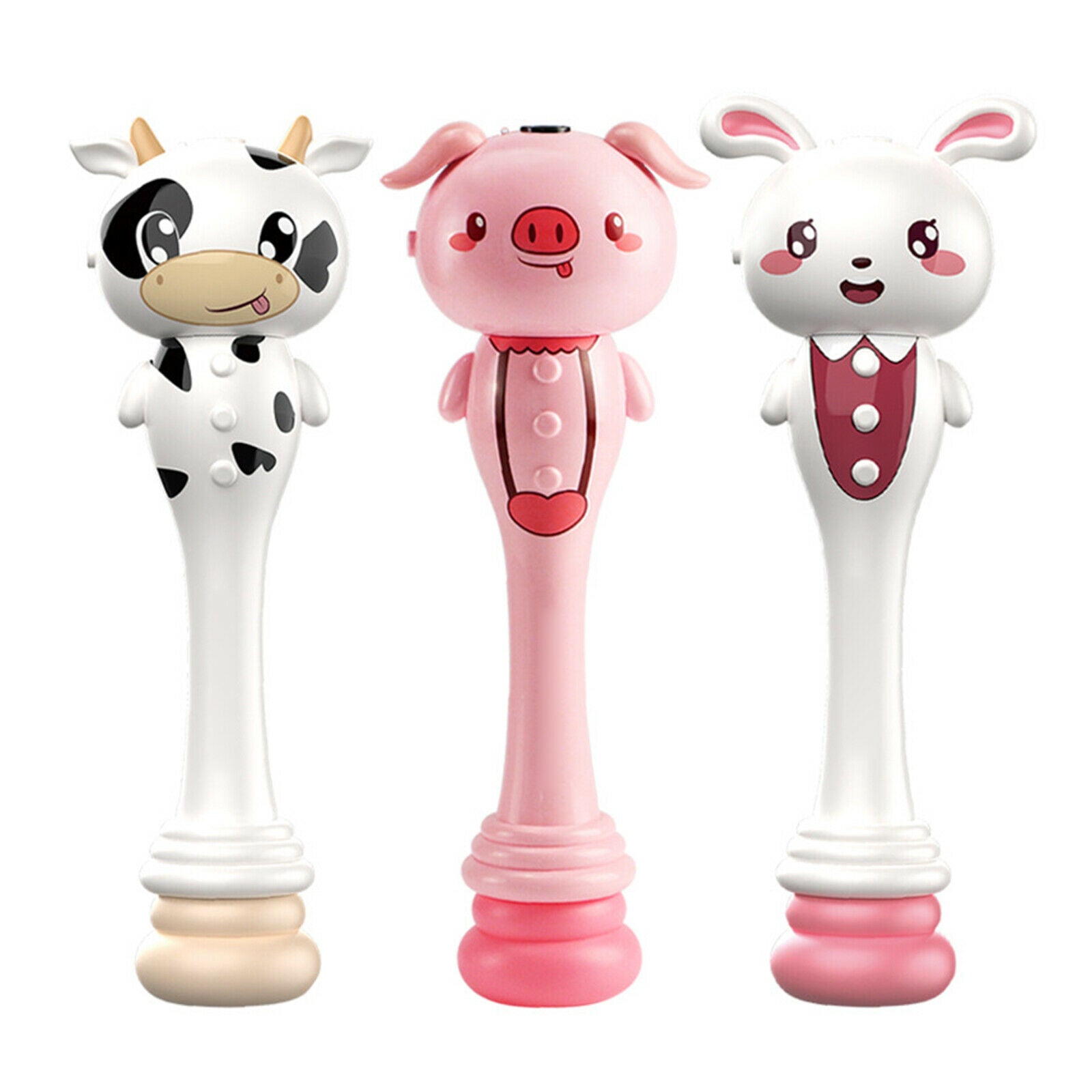 Bubble Machine Wand Handheld Automatic Bubble Blower Toys Light&Music Rabbit
