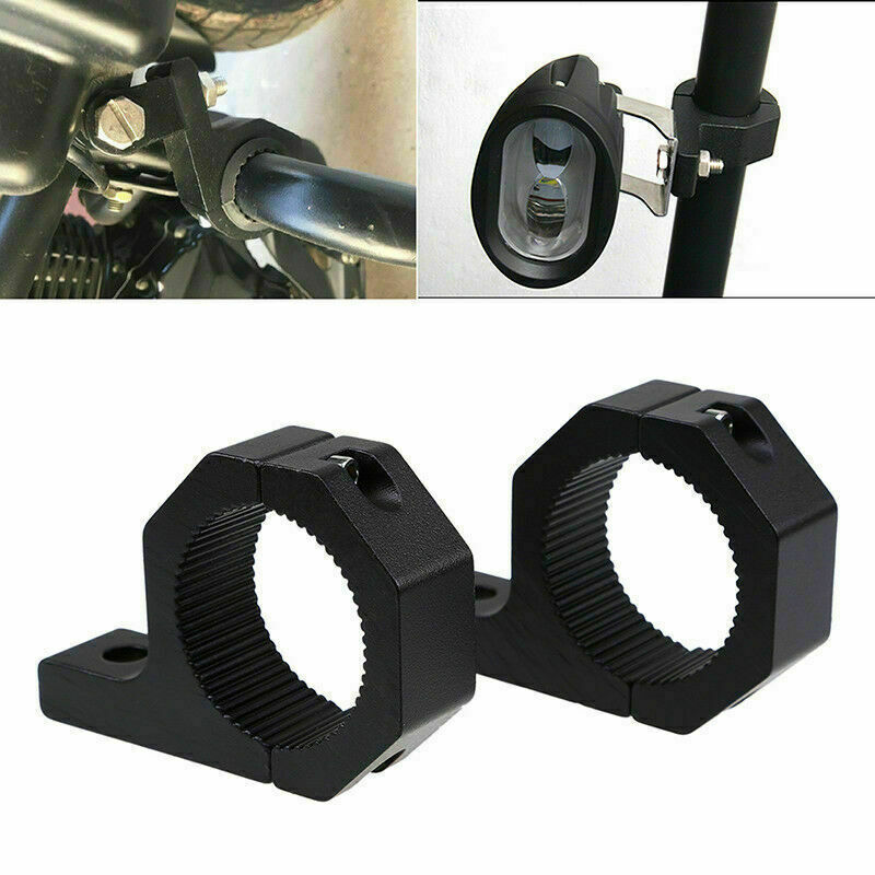 2PCS Mounting Bracket Clamps Black Aluum Spray-Paint Process For 28~32mm Bar