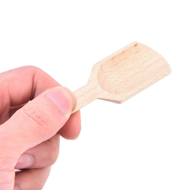 6PCS Wooden Scoops For Bath Salts Essential Oil Bamboo Bath Salt Spoo.l8