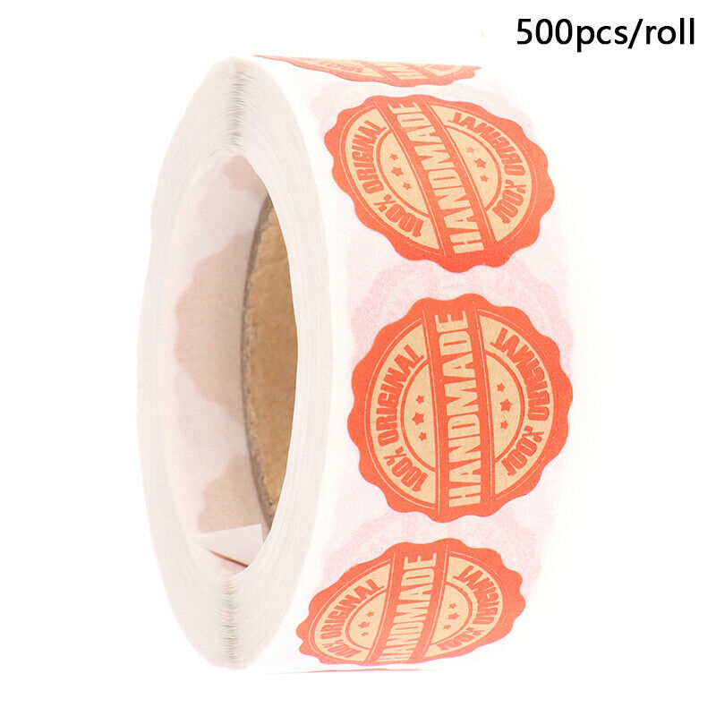 500pcs/roll Handmade Stickers for seal labels gift Packaging Stickers Bir.l8