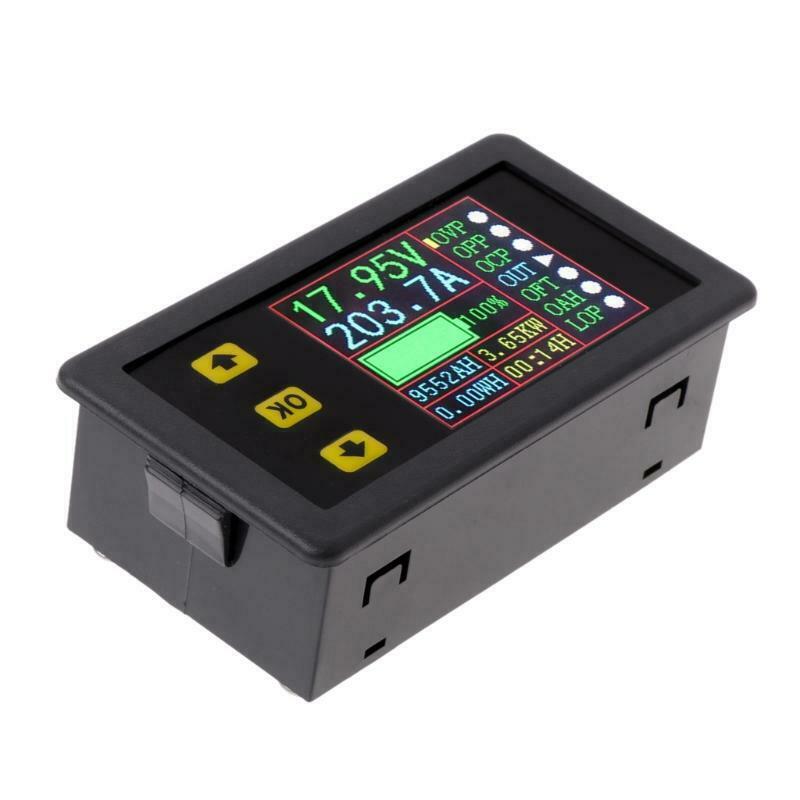 Digital Multimeter Charge-Discharge Battery Tester DC 0-90V 0-20A Volt Amp Meter
