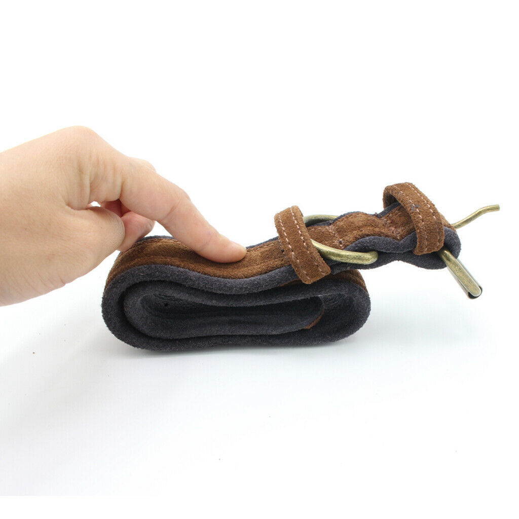 Traditional Brown/Red/Blue Adjustable Leather Pet Dog Collar Brown