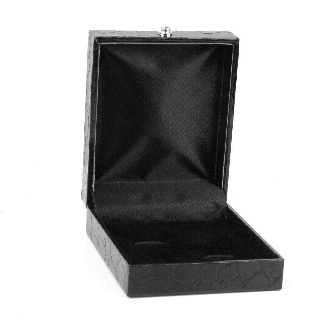 Black PU Leather Tie Clip