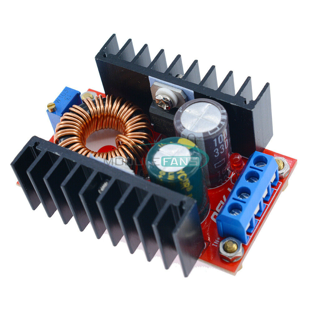 2PCS DC Converter 100W Boost Power Supply Module 10-32V Step up to60-97V Voltage