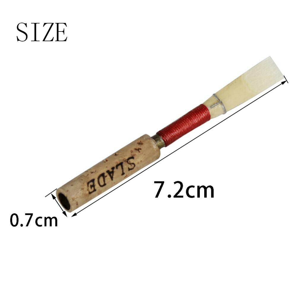 1pc Soft Oboe Reed Cork Reed with Plastic Case Tube for Wind Instrument Parts