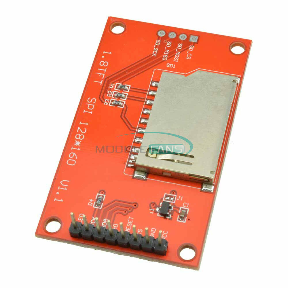 1.8 inch TFT SPI SD Card 128x160 LCD Display Module AVR PIC ARM STM32 ST7735