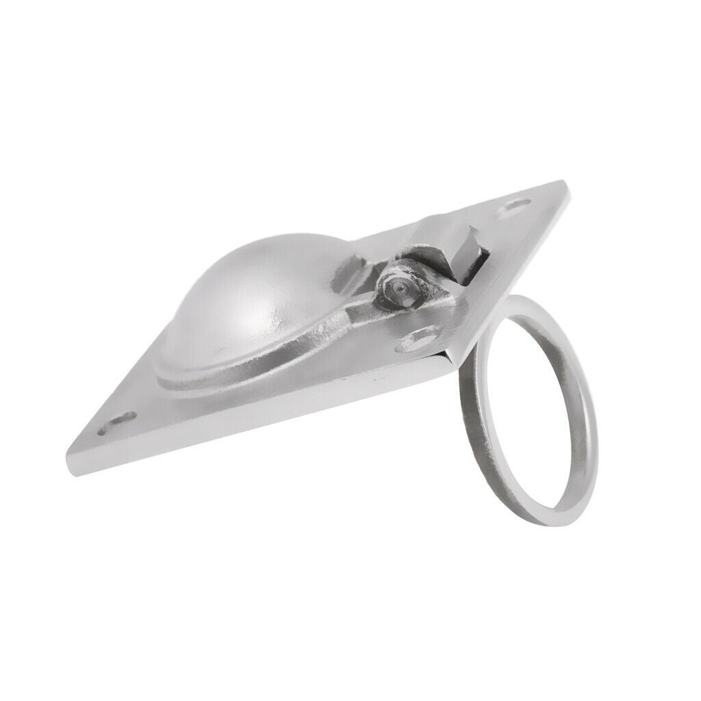 2 Pieces Boat Marine Stainless Steel Hatch Latch Flush Lift Ring Pull Handle