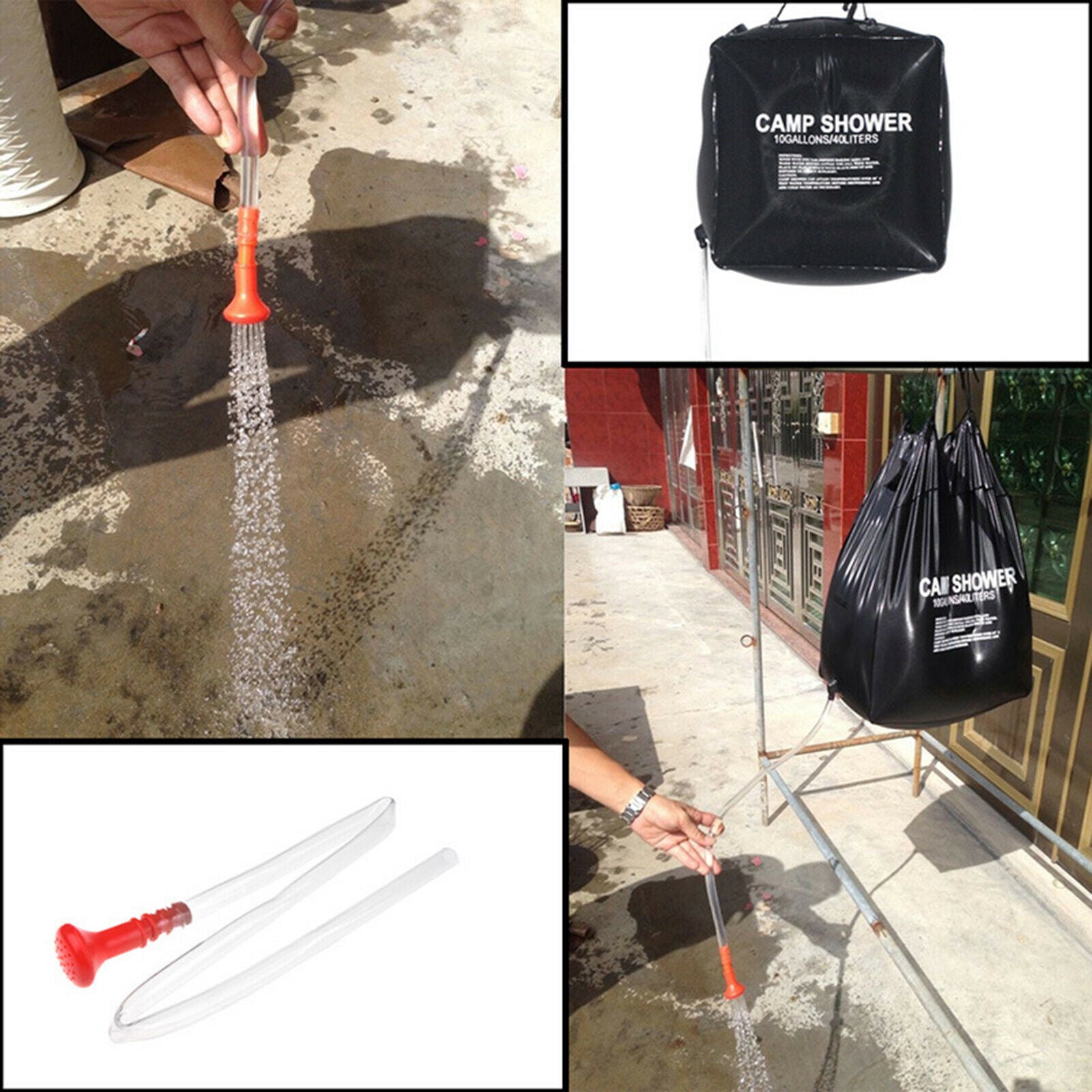 Portable Camp Shower Bag 10 gallons 40L Solar Heating Camping Shower Bag