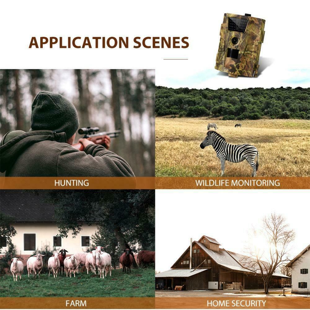 HT-001B Cameras 12MP Night Vision Wild Surveillance Traps Hunting Cameras