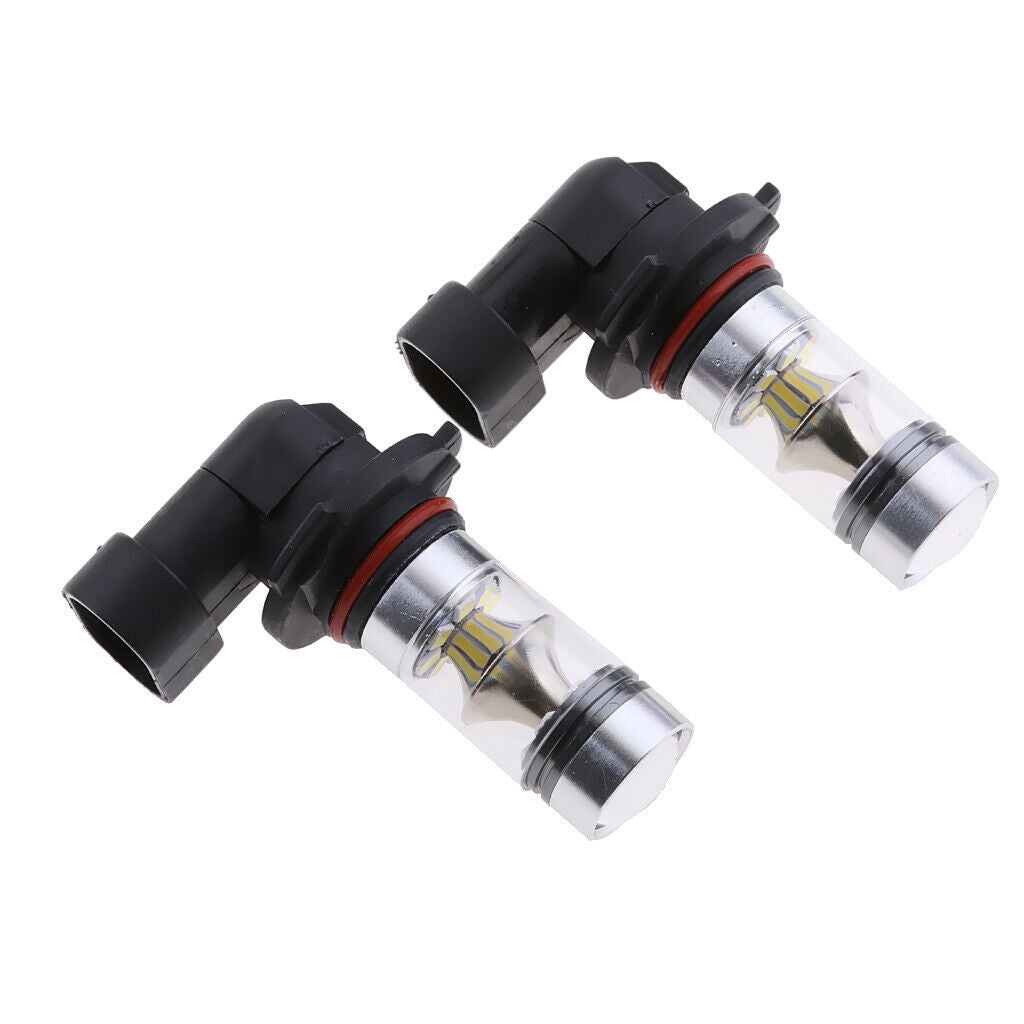 2 Pieces 9005 HB3 100W 20-LED 1900LM White Projector Fog Driving Light Bulbs