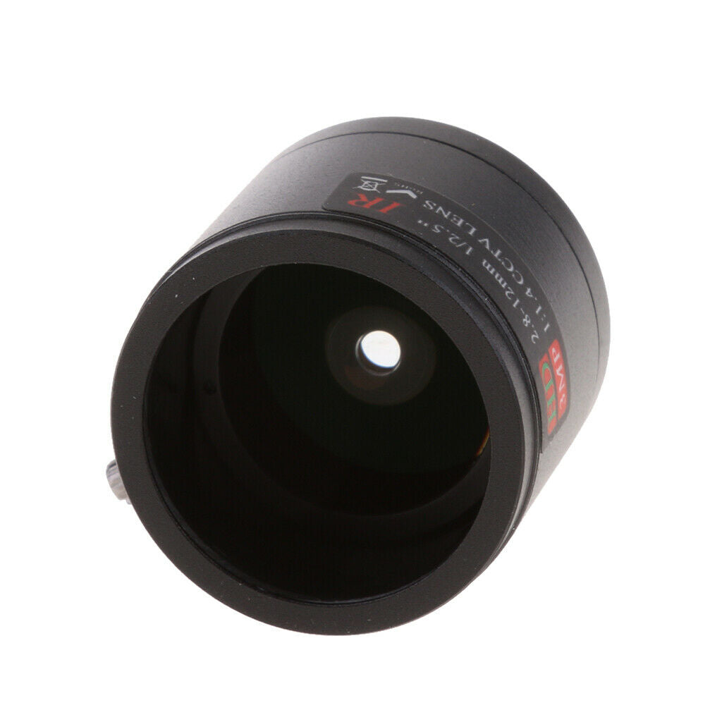 1 / 2.5 "2.8-12mm  Manual Focus M12 F1.4 CCTV Lens for Security IP Camera