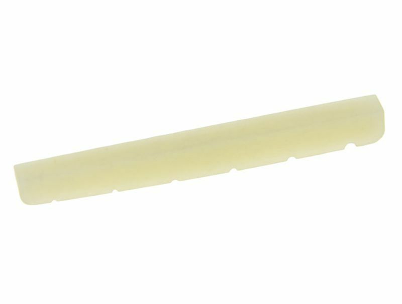 42mm Unbleached Pure Bone Nut Guitar Slotted Bone Nut for Strat Tele 42x3.5mm