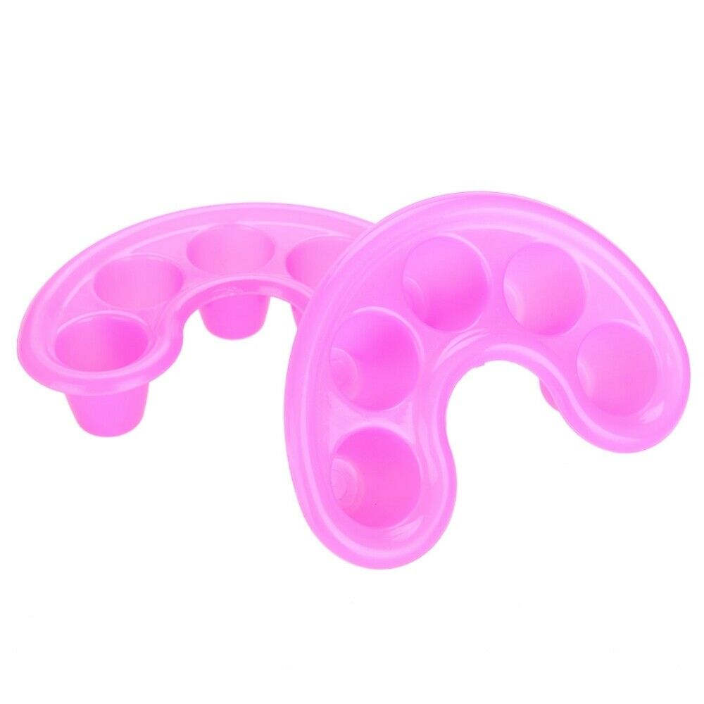 5pcs Nail Soaker Bowl Nail Art Tips Soakers Tray Polish Gel Treatment Remover