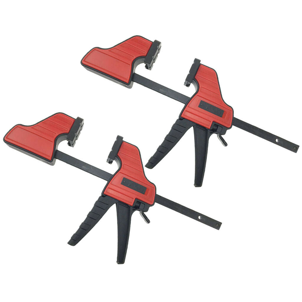 2pc Heavy Duty F Clamp Woodworking Quick Grip Plastic Grip Wood Clamp 4-inch