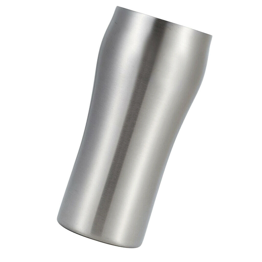 Double Wall Insulated Stainless Steel Tumbler Metal Drinking Cup Mug 400ml