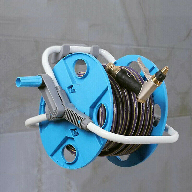 2Pcs Garden Hose Reel Holder PVC Wall Mounted Garden Hose Hanger Pipe Holder wZ4