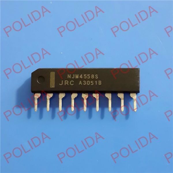 5PCS DUAL OPERATIONAL AMPLIFIER IC JRC SIP-9 NJM4558S JRC4558S 4558S