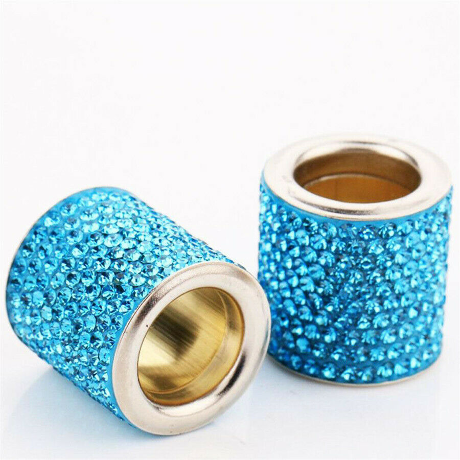 4X Car Seat Headrest Collar Decor Diamond Bling Crystal Car Interior Accessories