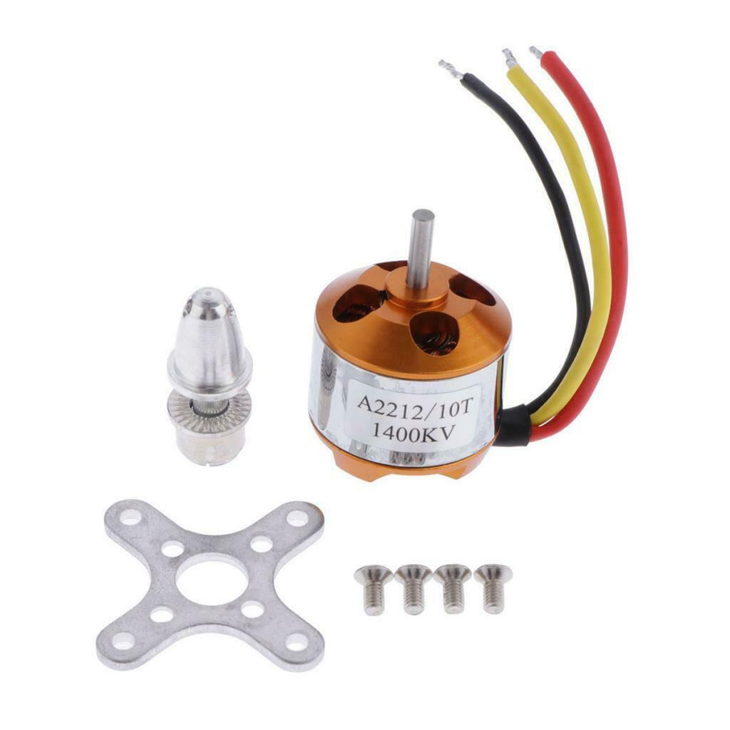 2Pcs XXD A2212 1400KV Brushless Motor for Airplane Aircraft Drone Hobby