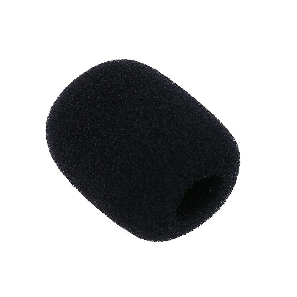 15pcs 30mm Soft Elastic Sponge Microphone Head Cover for Headset Sleeve Mic @