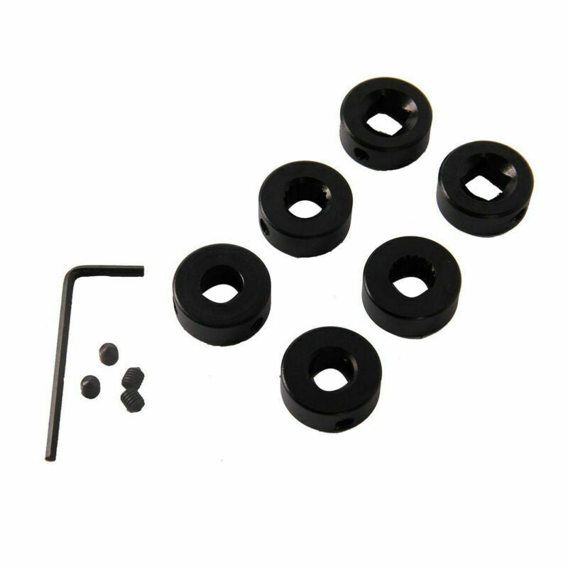 2 PCS 4.7" BILLET BLACK ALUMINUM CAR SUV WINDOW/DOOR WINDER GLASS HANDLES CRANKS