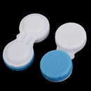 10 Pieces Mini Contact Lens Box Travel Soaking Case Blue,Non-Transparent