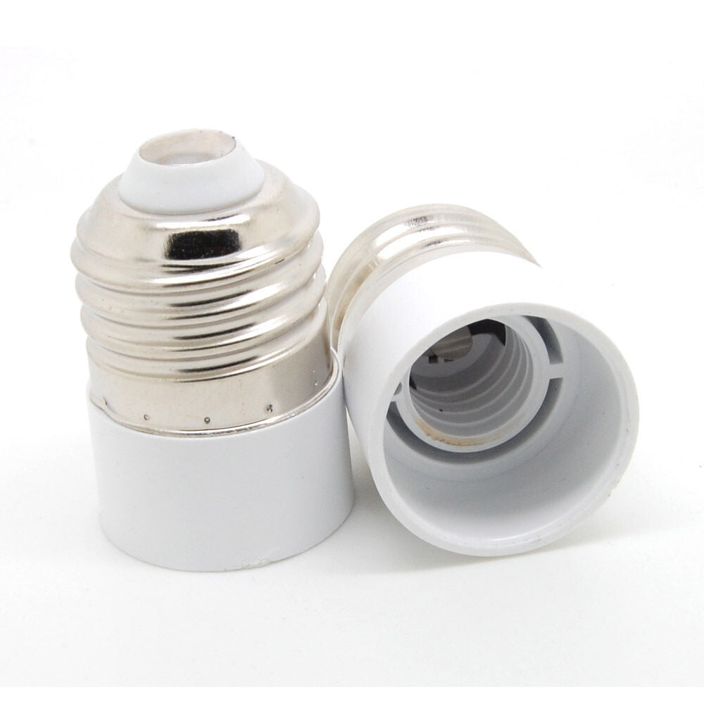 2 Pcs Halogen Light Lamp Bulb Socket E27 to E14 LED Base Adapter Converter GBM