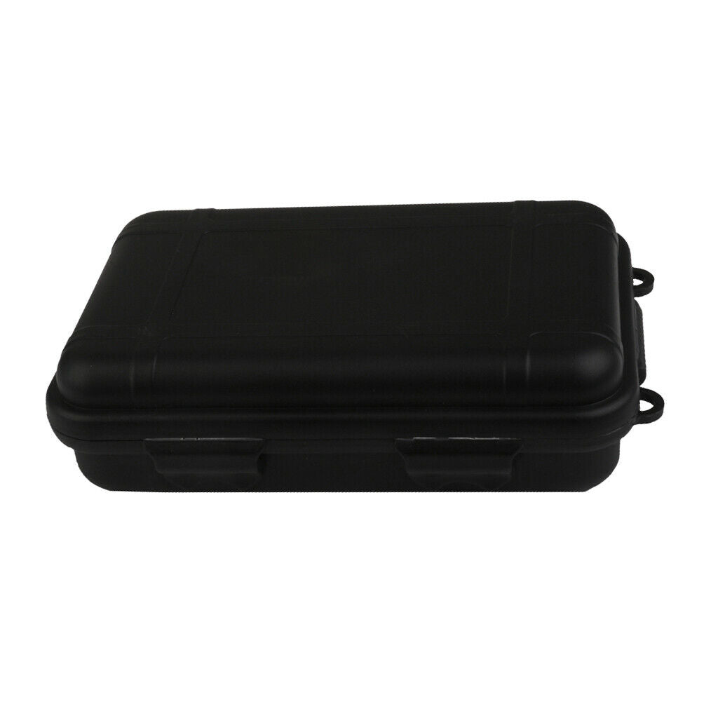 Storage Box Waterproof Foam Floating Survivor Case for Hiking L,Black