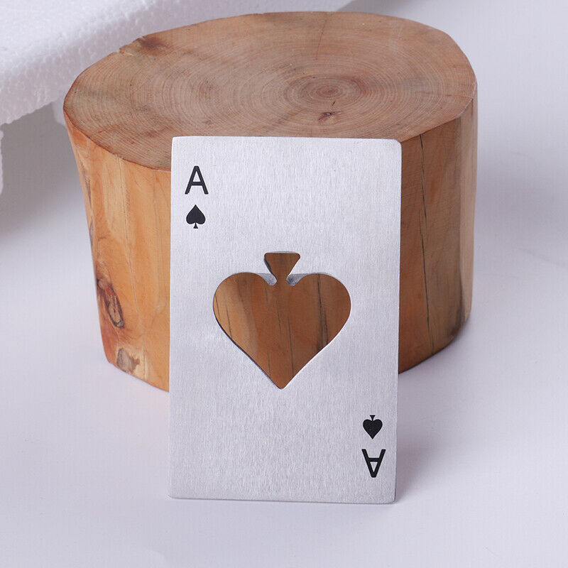 Poker Spade A Bottle Opener Creative Bar Pub Card Beer Soda Top Bottle Op.l8