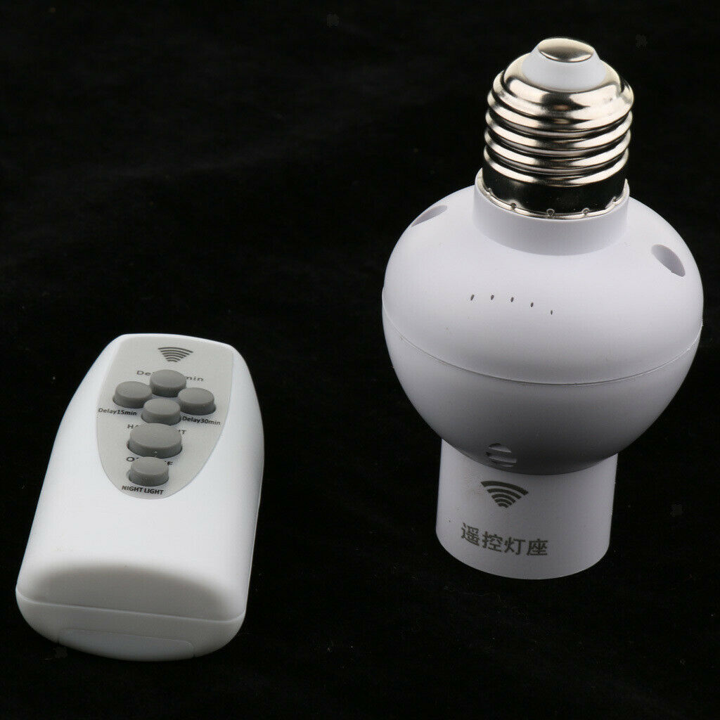 E27 Ligth Bulb Socket Converter Wireless Lamp Holder Fitting AC 85-265V 3A