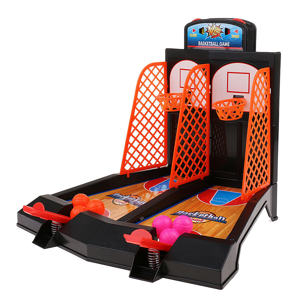 Mini Basketball Hoop Shoot Set Children Kids Playing Finger Basketball Game