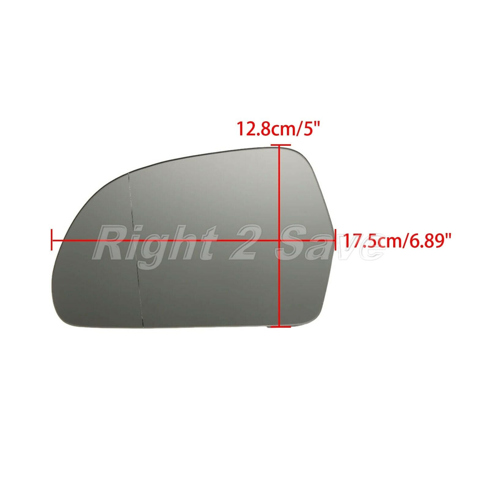 2X Left And Right Door Wing Mirror Glass Heated White For  A3 A4 A5 A6 A8 Q3