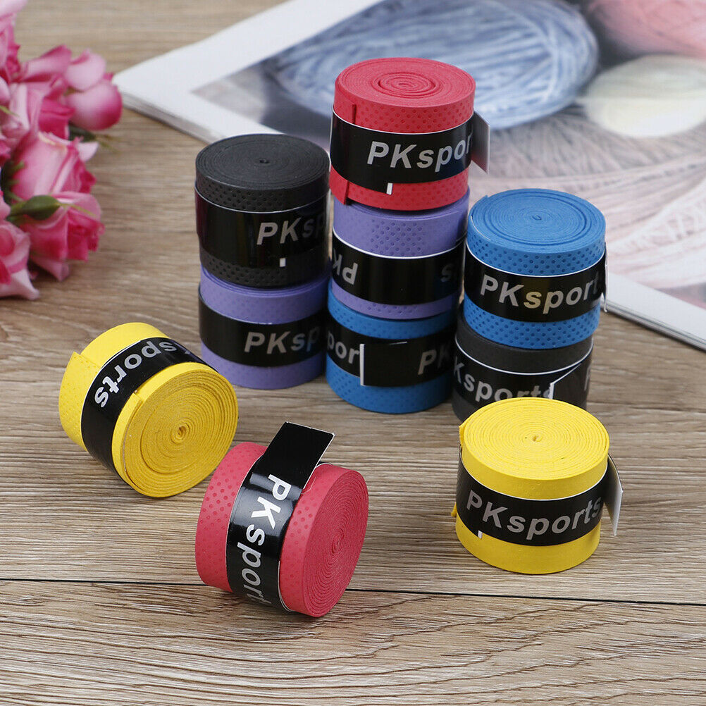 10pcs Tennis Squash Racquet Band Grip Tape Fishing rod Sweatband Grip Sweat DD