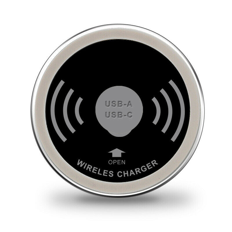 USB Type-C Qi Wireless Charger Embedded Desktop Transmitter Standard Charger 5 V