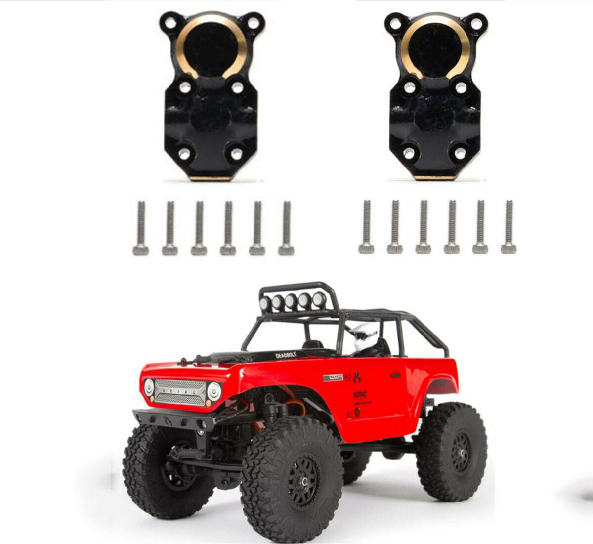 2PCS Axle Diff Housing Cover for 1/24 RC Crawler Car Axial SCX24 90081 Chevrolet