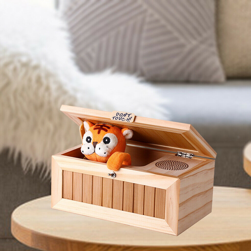 Electric Useless Box Funny Decompression Toys Desk Decor Battery Powered