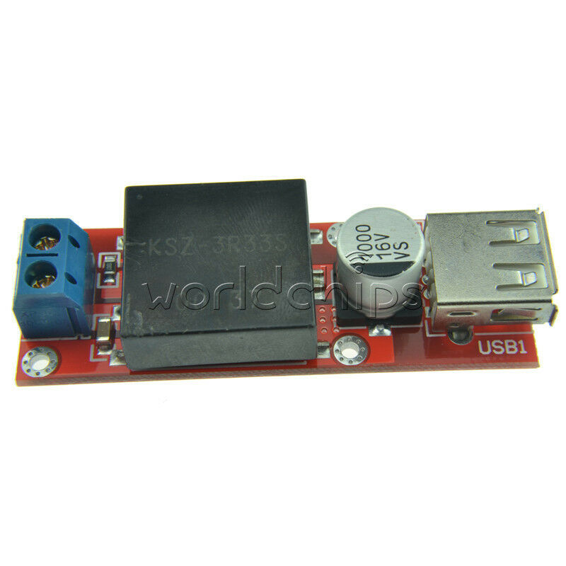 KIS3R33S DC 7V-24V to 5V 3A USB Non-isolated Buck Step down Module for Arduino