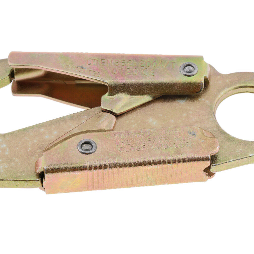 Climbing Safety Snap Hook Buckle Double Lock Fall Protection Carabiner, 30KN
