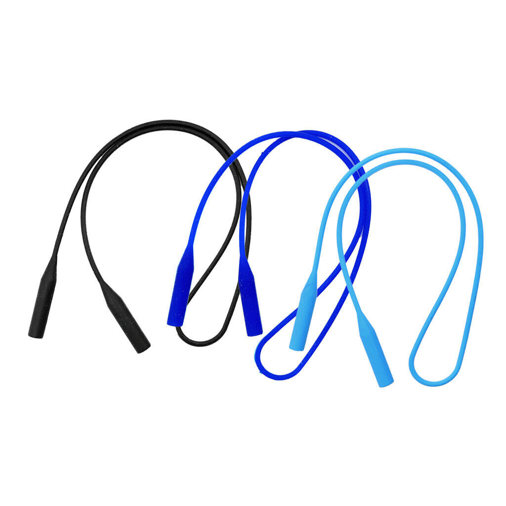 3 Pieces Anti Slip Eyewear Retainer Strap Silicone Cords - Sunglass Neck Cord