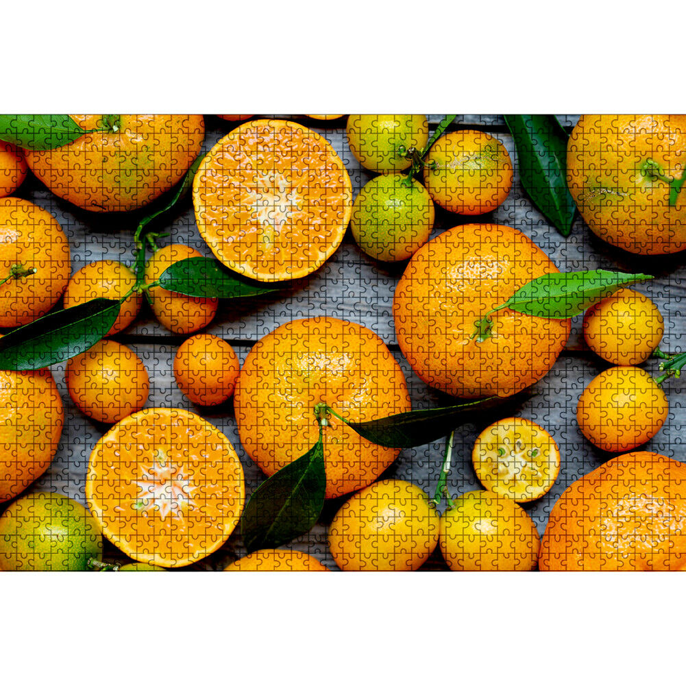 Orange Fruit 1000pcs DIY Paper Puzzles Jigsaw Educational Kids Adults Toys @