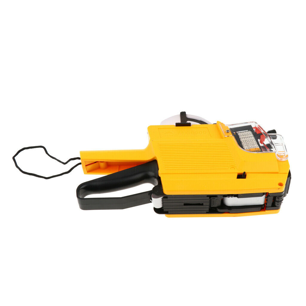 MX-6600 / 10 Digits 2 Lines Price Tag Gun Price Labeler, 6-Currency, Yellow
