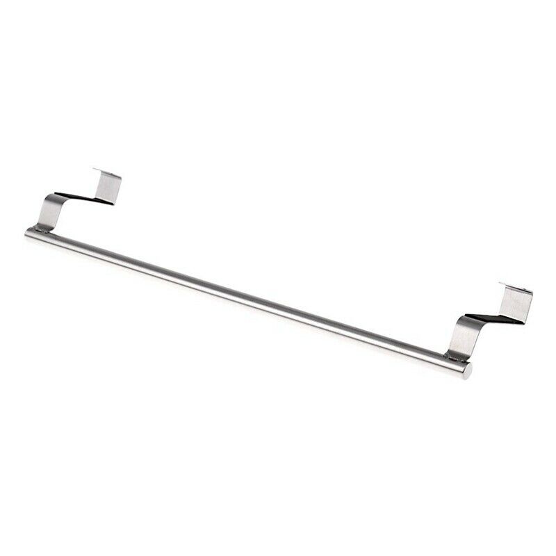 Stainless Steel Towel Bar Holder Over the Kitchen Cabinet Cupboard Door HanginK9
