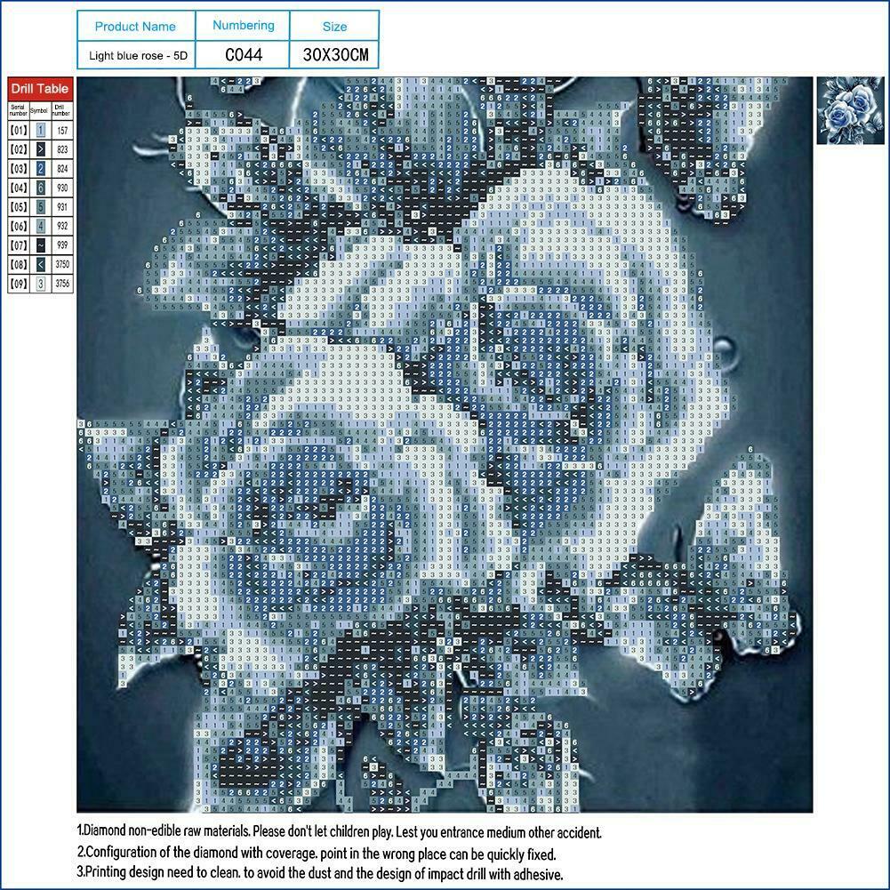 Rose 5D Diamond Painting DIY Mosaic Cross Stitch Kit for Home Embroidery  @