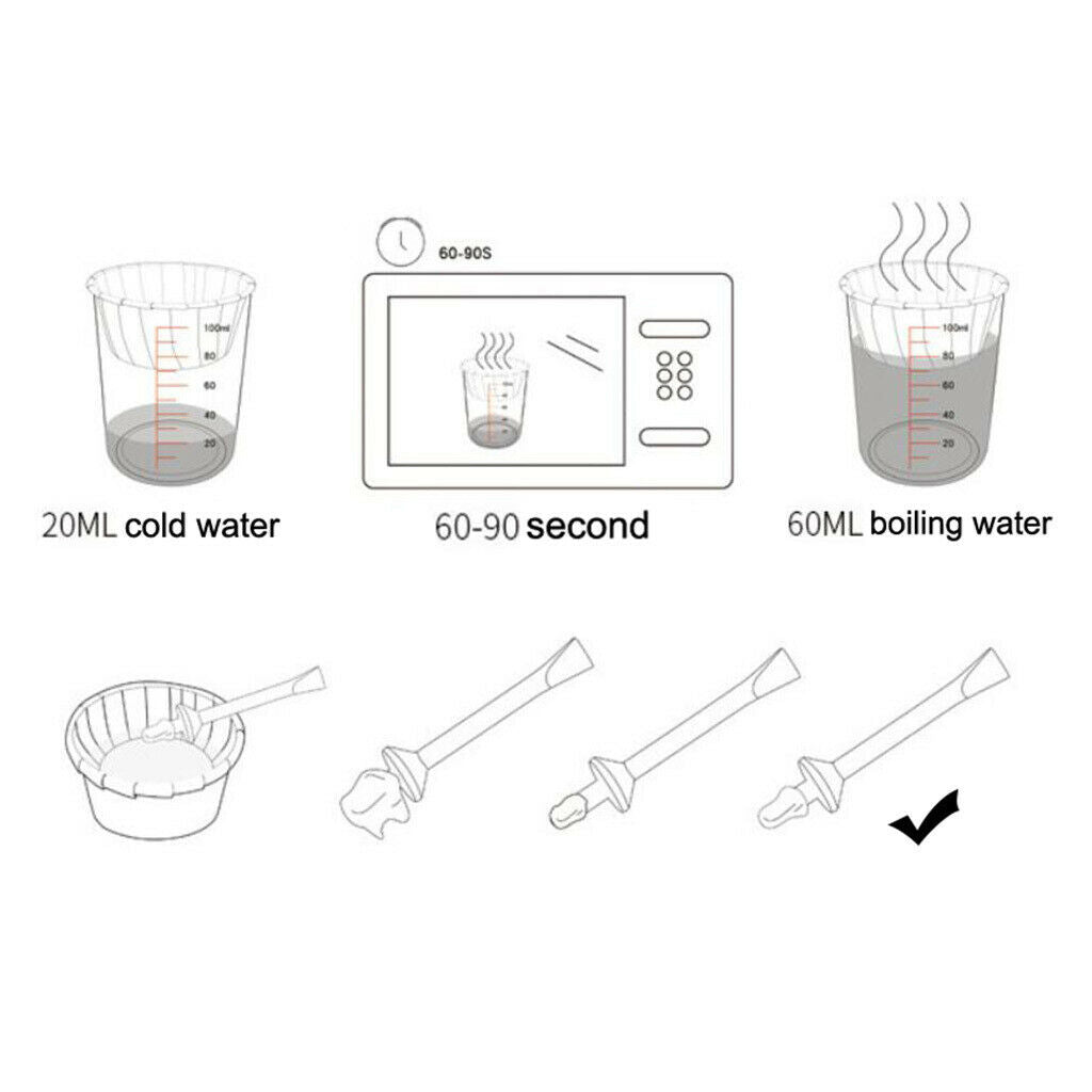 10x Face Nasal Hair Cleaning Remover Waxing Spatula Tattoo Wax Beans Stick
