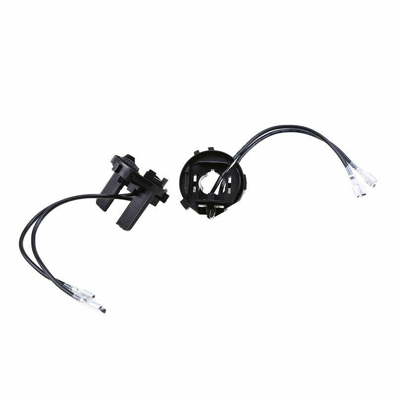 Pair LED Xenon H7 Headlight Lamp Bulb Base Holders Adapters For VW Golf MK7