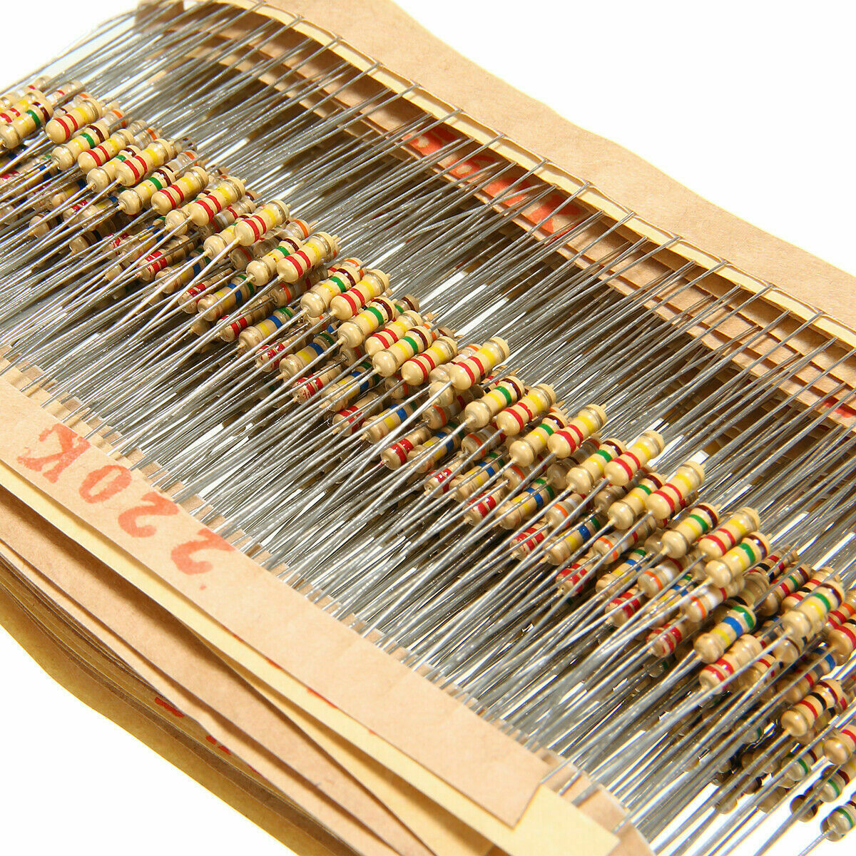 Practical 1500 PCS 75 Values Power Carbon Film Resistors Assorted Assortment Kit