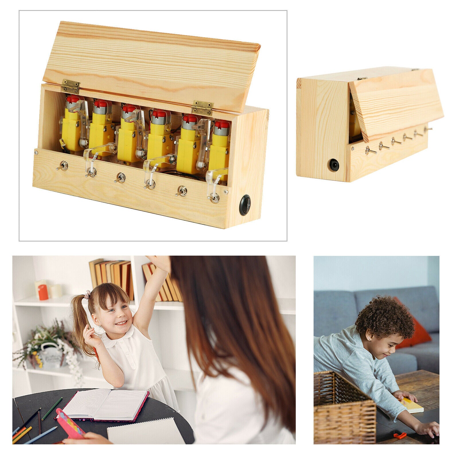 Electronic Useless Box Decompression Toys Desk Decor Rechargable Gifts