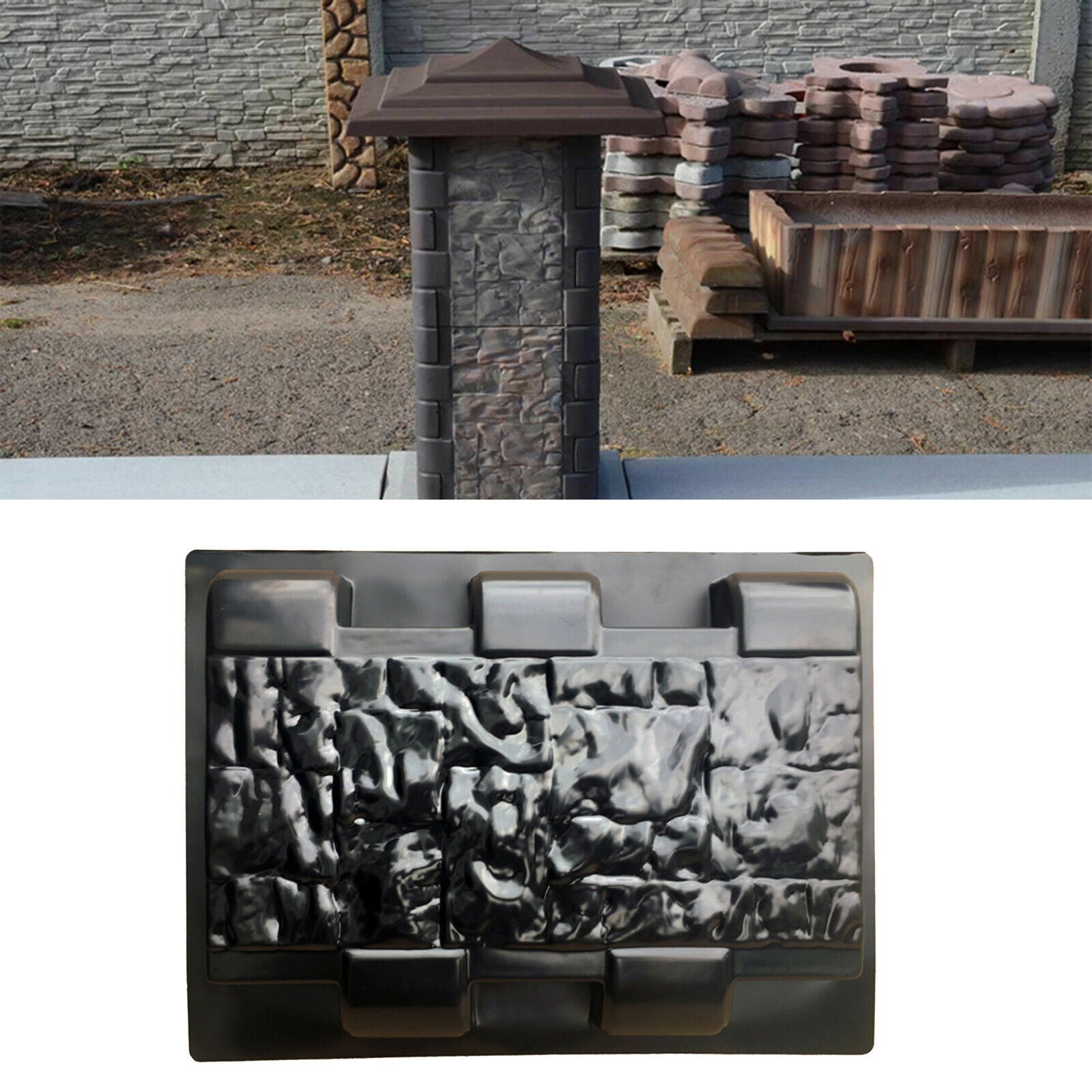 Garden Simulation Fence Mold DIY Column Mould Lawn Driveway Decoration